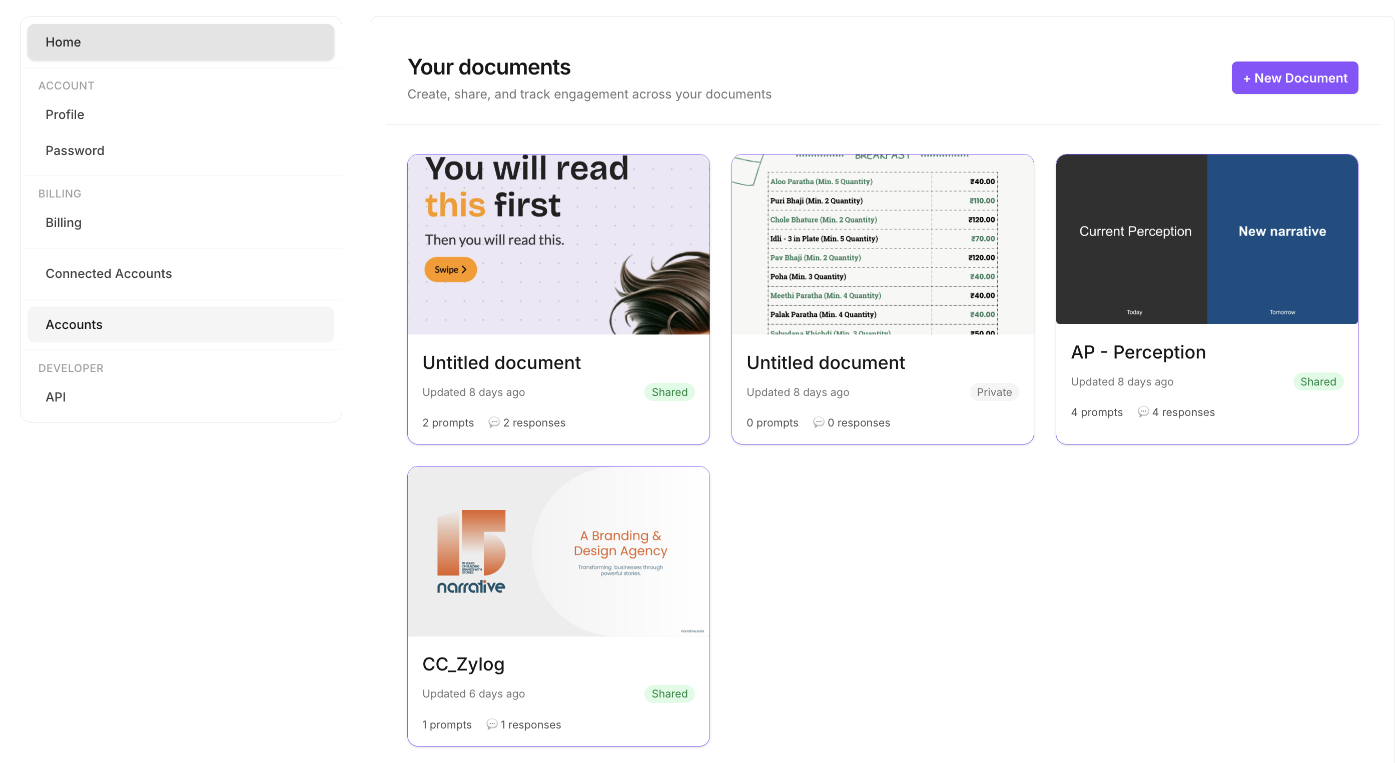 Ekaav interface consolidating stakeholder reactions into a single slide view
